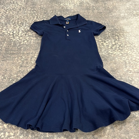 POLO RALPH LAUREN NAVY KIDS DRESS SIZE S/P 7 NWOT - Picture 5 of 6